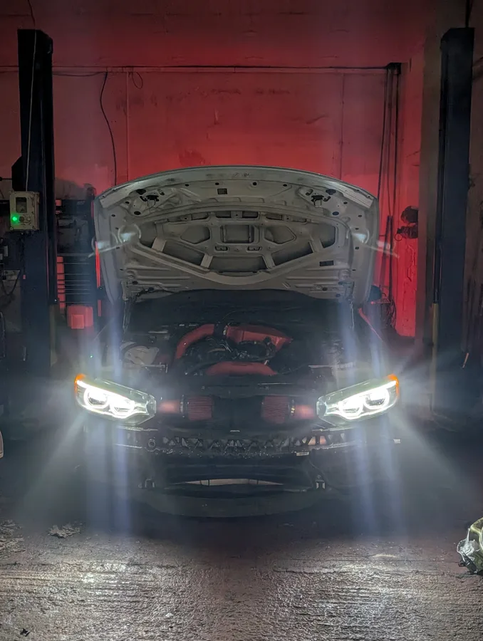 BMW M4 night shot